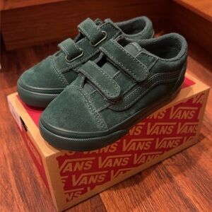Vans Kids Emerald Green Sneakers